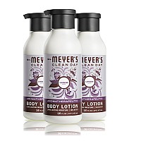 Mrs Meyers Clean Day Body Lotion For Dry Skin Nongreasy Moisturizer Made With Essential Oils Lavender 16 Fl Oz Pack Of