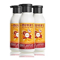 Mrs Meyers Clean Day Body Lotion For Dry Skin Nongreasy Moisturizer Made With Essential Oils Clementine 16 Fl Oz Pack O