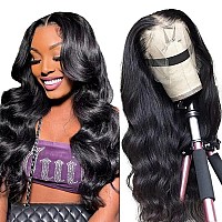 13X4 Body Wave Lace Front Wigs Human Hair 16 Inch Hd Lace Front Wigs Human Hair Pre Plucked 180 Density Black Glueless Lace Fron