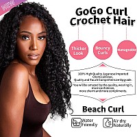 Gogo Curl Crochet Hair For Women Water Wave Curly Crochet Hair Wavy Human Hair Deep Wave Beach Curl Crochet Synthetic Hair Exten