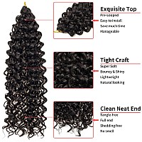 Gogo Curl Crochet Hair For Women Water Wave Curly Crochet Hair Wavy Human Hair Deep Wave Beach Curl Crochet Synthetic Hair Exten