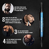 Viking Revolution Beard Pen 2 Pack Black Beard Pencil Filler For Men Lapiz Para Barba De Hombre Beard Filler For Men Water