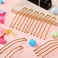 Mtlee 24 Pcs U Shaped Hair Pins Ballet Bobby Pins U Hair Styling Pins For Updo With Storage Box Metal U Bun Hair Forks For Wom