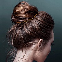 Mtlee 24 Pcs U Shaped Hair Pins Ballet Bobby Pins U Hair Styling Pins For Updo With Storage Box Metal U Bun Hair Forks For Wom