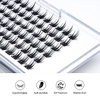 Lankiz Diy Lash Extensions 72Pcs Lash Cluster 10Mm Individual Eyelash Extensions At Home Superfine Band Soft Lash Clusters Di