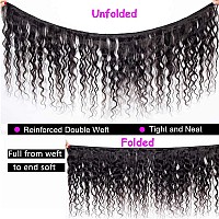 Luduna Deep Wave Bundles Human Hair Brazilian Virgin Hair 100 Unprocessed Brazilian Virgin Remy Hair Deep Curly Weave Bundles F