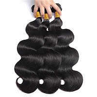 24 26 28 Inch Body Wave Bundles Human Hair 10A Brazilian Virgin Human Hair Bundles Body Wave 100 Unprocessed Weave Bundles Huma