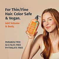 Hempz Biotin Shampoo Sweet Pineapple Honey Melon For Thinfine Hair Growth Strengthening Of Dry Damaged And Color Treat