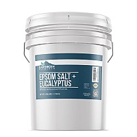 Earthborn Elements Eucalyptus Epsom Salt 5 Gallon Bucket Pure Undiluted Soothing Aroma