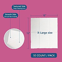 Bileevo Disposable Face Towels Xl 10 X 12 100 Cotton Clean Face Towelettes Face Cloths For Washing Face Ultra Soft Mak