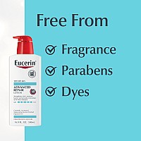 Eucerin Skin Care Set Advanced Repair Unscented Body Lotion For Dry Skin 169 Fl Oz Bottle Advanced Cleansing Body And Face