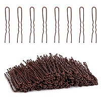 Tbestmax 300 Bun Hair Bobby Pins U Shaped Pin With Box Hair Grips To Clip Ballet Hair Net For Women 5 Cm2 Inch Brown