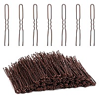 Tbestmax 300 Hair Bun Bobby Pins U Shaped Pin With Box Hair Grips To Clip Ballet Hair Net For Women 7 Cm28 Inch Brown