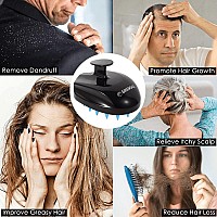 Sosoon Scalp Massager Shampoo Brush Soft Silicone Hair Scalp Exfoliating Scrubber For Men Women Kids Hair Growth Stress Relief