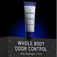 Mando Odor Shield Body Wash 24 Hour Odor Control Removes Odor Better Than Soap Sls Free Paraben Free Skin Safe 85 Oun