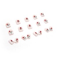 Magrace Short Square Press On Nails Fall Cute Fake Nails Tips With Designs False Nails Press On 24 Pcs Stick On Nails For Women