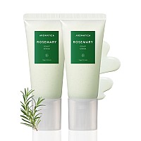 Aromatica Rosemary Scalp Scrub 2 Pack 582Oz 165G Gift Set Sulfatefree Siliconefree Vegan Scalp Cleansing With Salt G