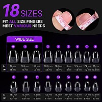 Gelike Ec Extra Short Soft Gel Nail Tips Kit For Soak Off Full Coveralmond Shaped Prebuff Pmma Resinclear Ultrathin Design