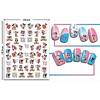 Valentine Day Nail Art Stickers 3D Self Adhesive Design Romantic Love Heart Nail Decals Valentines Day Nail Stickers For Women