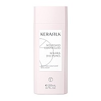 KERASILK Smoothing Shampoo Intensively Nourishes Tames Frizz & Smooths Strands For coarse, Frizzy, Unruly Hair Improves Manageability for All Hair Types & Textures 250ml