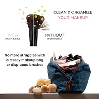 Brush Bubble Silicone Makeup Brush Holder Travel Case A Storage Makeup Bag Organizer For Brush Sets Makeup Tools To Protect