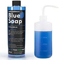 Retrodeco Ultra Concentrated 169Oz Tincture Of Blue Tattoo Soap Usp Makes 13 Gallons Of Blue Soap With Xl 169Oz Squeeze Bott