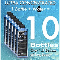 Retrodeco Ultra Concentrated 169Oz Tincture Of Blue Tattoo Soap Usp Makes 13 Gallons Of Blue Soap With Xl 169Oz Squeeze Bott