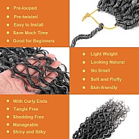 Baota Goddess Locs Crochet Hair 10 Inch 7 Packs Faux Locs Crochet Hair For Women Pre Looped Soft Gray River Locs Crochet Braids