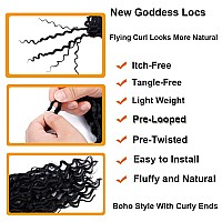 Baota Goddess Locs Crochet Hair 10 Inch 7 Packs Faux Locs Crochet Hair For Black Women Pre Looped Crochet Hair With Curly Ends R