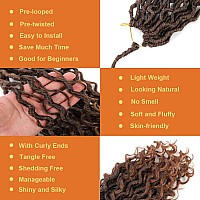 Baota 22 Inch Goddess Locs Crochet Hair 7 Pack Faux Locs Pre Looped Crochet Hair For Women Boho Style Hippie Locs With Curly End