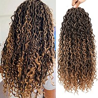 Baota 12 Inch Faux Locs Crochet Hair Goddess Locs With Curly Ends Pre Looped Crochet Hair Bohemian Locs River Locs For Women 1