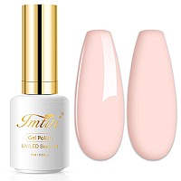 Imtiti Nude Gel Nail Polish, 1 Pcs 0.5 Fl Oz Nude Beige Gel Polish Soak Off LED U V Nail Gel Polish Neutral Skin Tones Gel Nail Polish DIY Nail Art Starter Manicure Salon Gel Nail Kit for Women Girls