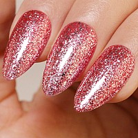 Imtiti Red Gel Nail Polish 1 Pcs 15Ml Platinum Glitter Red Color Soak Off Led Longlasting Nail Gel Polish Nail Art Starter Man