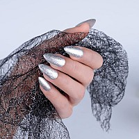 Imtiti Silver Gel Nail Polish 1 Pcs 15Ml Platinum Glitter Color Soak Off Led Longlasting Nail Gel Polish Nail Art Starter Mani