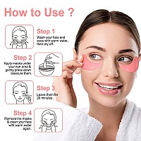 Eye Mask30 Pairs Rose Under Eye Patches Skin Care Productseye Masks Skincare For Dark Circles And Puffiness Reduce Wrinkles