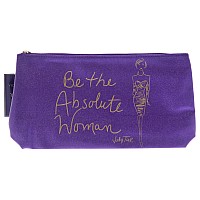 Vicky Tiel Purple Cosmetic Bag - Stylish & Chic Accessory