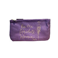 Vicky Tiel Purple Cosmetic Bag - Stylish & Chic Accessory