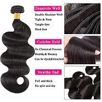 Ralisa Body Wave Bundles With Middle Part Closure Transparent Closure With Bundles 26 28 3022 In Hd Lace Frontal Bundles And