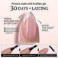 Btartboxnails Xcoattips French Gel Nails White French Tip Press On Nails Pink Extra Short Square Shape Nail Tips Fake Nails E