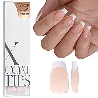 Btartboxnails Soft Gel Nail Tips Xcoattips French Tip Press On Nailstop Coat Needed Short White Press On Nails Nude Acryli