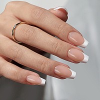 Btartboxnails Soft Gel Nail Tips Xcoattips French Tip Press On Nailstop Coat Needed Short White Press On Nails Nude Acryli