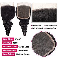 Loose Wave Bundles With Closure 22 24 2620 Inch Loose Wave Human Hair Bundles Loose Deep Wave Hair 3 Bundles With 4X4 Lace Cl