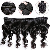 Loose Wave Bundles With Closure 22 24 2620 Inch Loose Wave Human Hair Bundles Loose Deep Wave Hair 3 Bundles With 4X4 Lace Cl