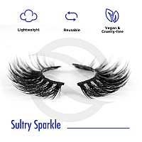 Lashes Natural Look False Eyelashes Bepholan Fake Eyelashes 3D Super Fluffy False Lashes Mega Volume Wispy Lashes 2 Pairs Plus