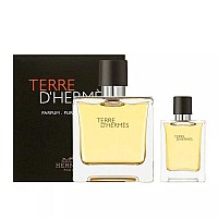 Hermes Terre Dhermes 2Piece Set For Men 25 Oz Pure Perfume Spray 042 Oz Pure Perfume Spray