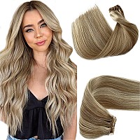 Human Hair Extensions Sew In Hair Wefts Ash Brown To Platinum Blonde Human Hair Bundles Sew In Weft Hair Extensions Human Hair