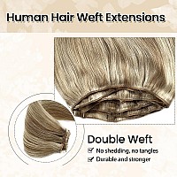 Human Hair Extensions Sew In Hair Wefts Ash Brown To Platinum Blonde Human Hair Bundles Sew In Weft Hair Extensions Human Hair