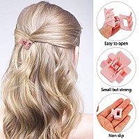 Ahoney 10Pcs Mini Matte Hair Clips And Barrettes For Women Girls 1 Tiny Claw Clips For Thin Thick Medium Hair With Gift Box