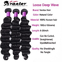 10A Loose Deep Wave Bundles Human Hair For Black Women18 20 22Inch 150 Density Brazilian Virgin Human Hair Natural Wave Bundles