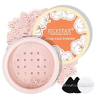 Freeorr Pink Setting Loose Face Powder Oil Control Minimizes Pore Loose Baking Pink Setting Powder With Triangle Puff Soft Fo